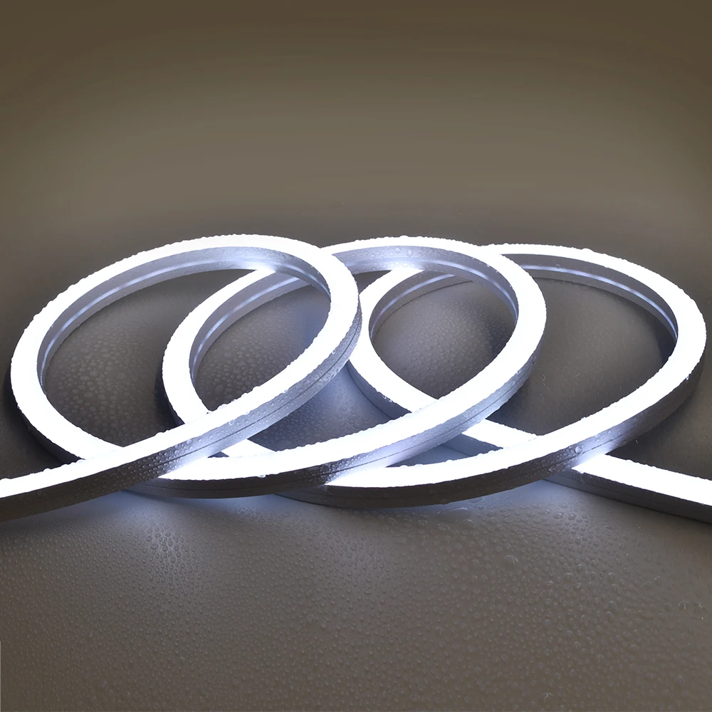 China factory waterproof IP67 10x10 neon tube smd2835 nature white light  12v 180leds 5mm strip light for garden lighting