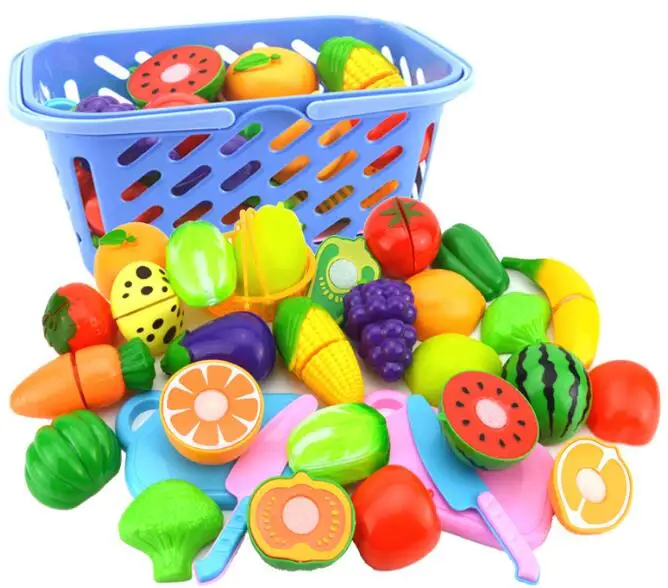 s Vegetables Cutting Play House Education Kitchen Toy Set Kid Fruit Toy good price Kitchen Toys For Children