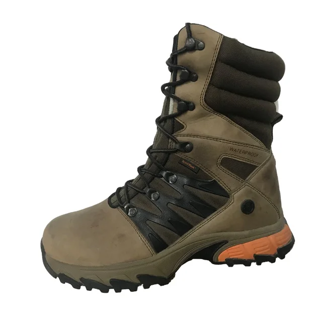 Men  Hiking Boots Waterproof Suede Leather Hiking Boots for Men Breathable Comfortable  Lightweight Climbing shoes