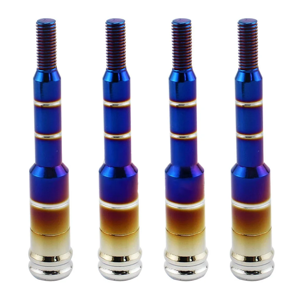 JDM Accessories Aluminum Burnt Blue Gear Shifter Extension Stick Knob Universal Extension Long Shifter Lever Knob Extender