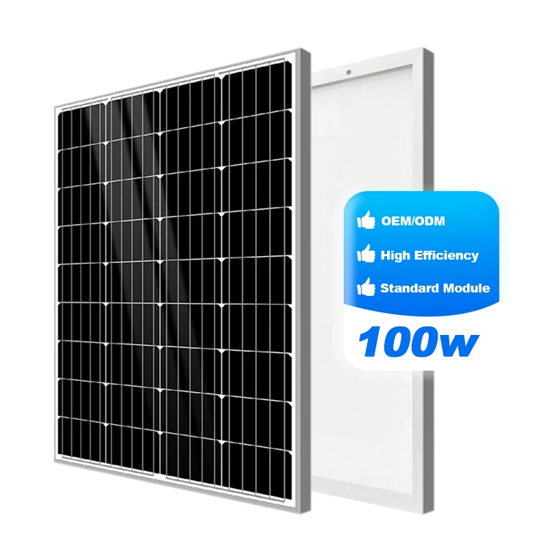 100w 120w 24V 30v Small Size Camping Solar Panels Mono Price 25 Year Warranty