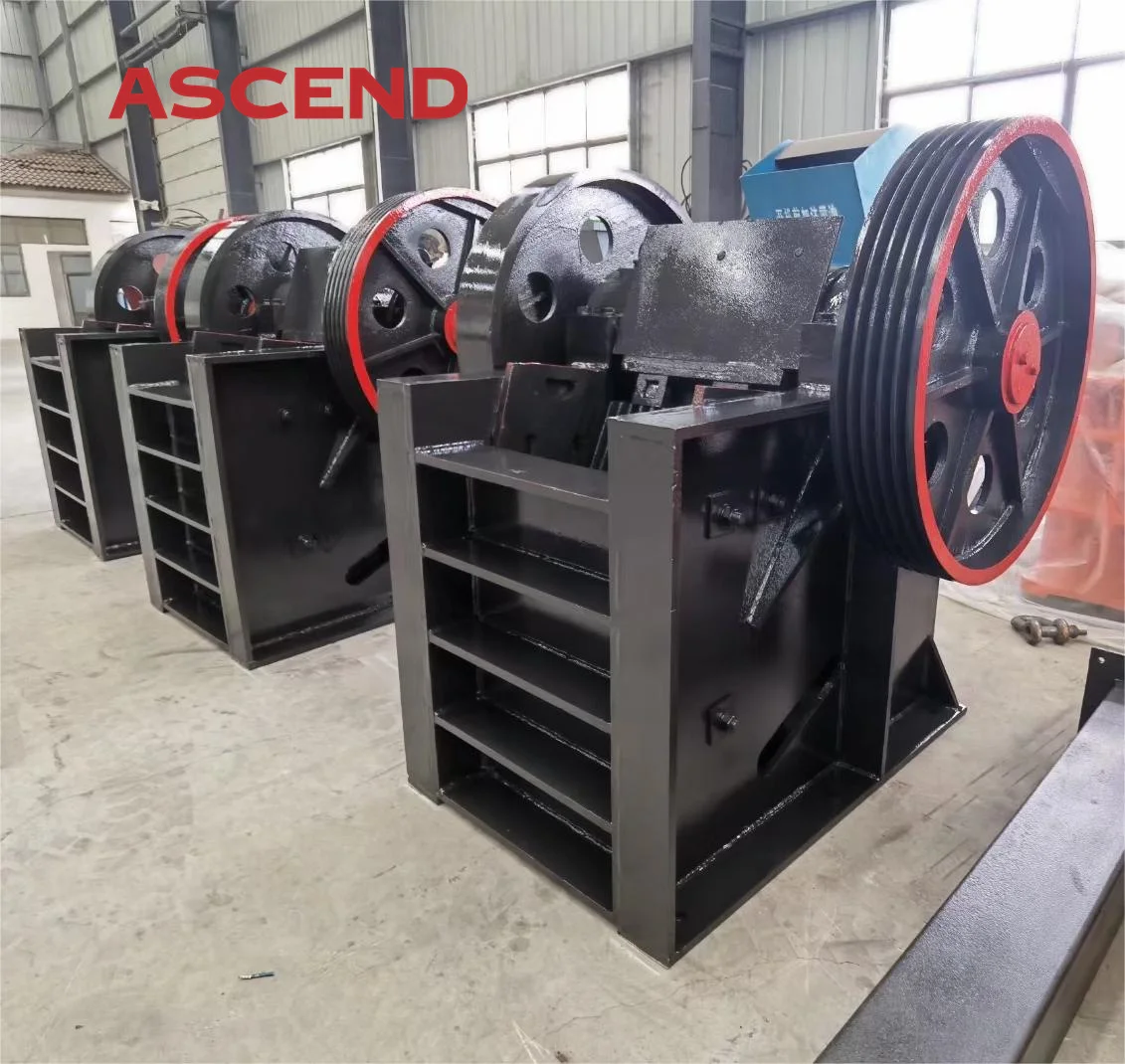 PE250x300 PE400x600 jaw crusher for ballast rock stone marble concrete slag crushing discharge size 5-10MM