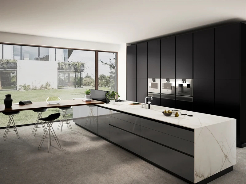 Guanmay Engineered Big Size Sintered Stone Black Slab Polished Matte 12mm Black Sintered Stone