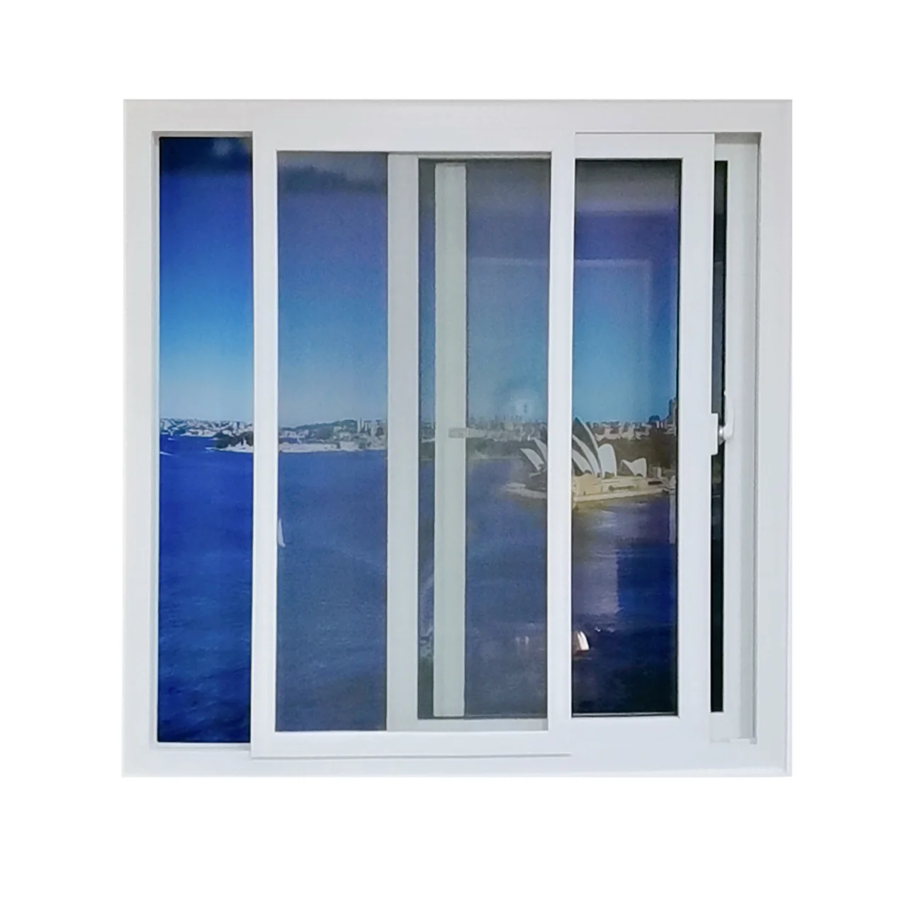 WEIKA  American Reflective Glass UPVC Sliding Window and Door for Enhanced Security Simple  Design