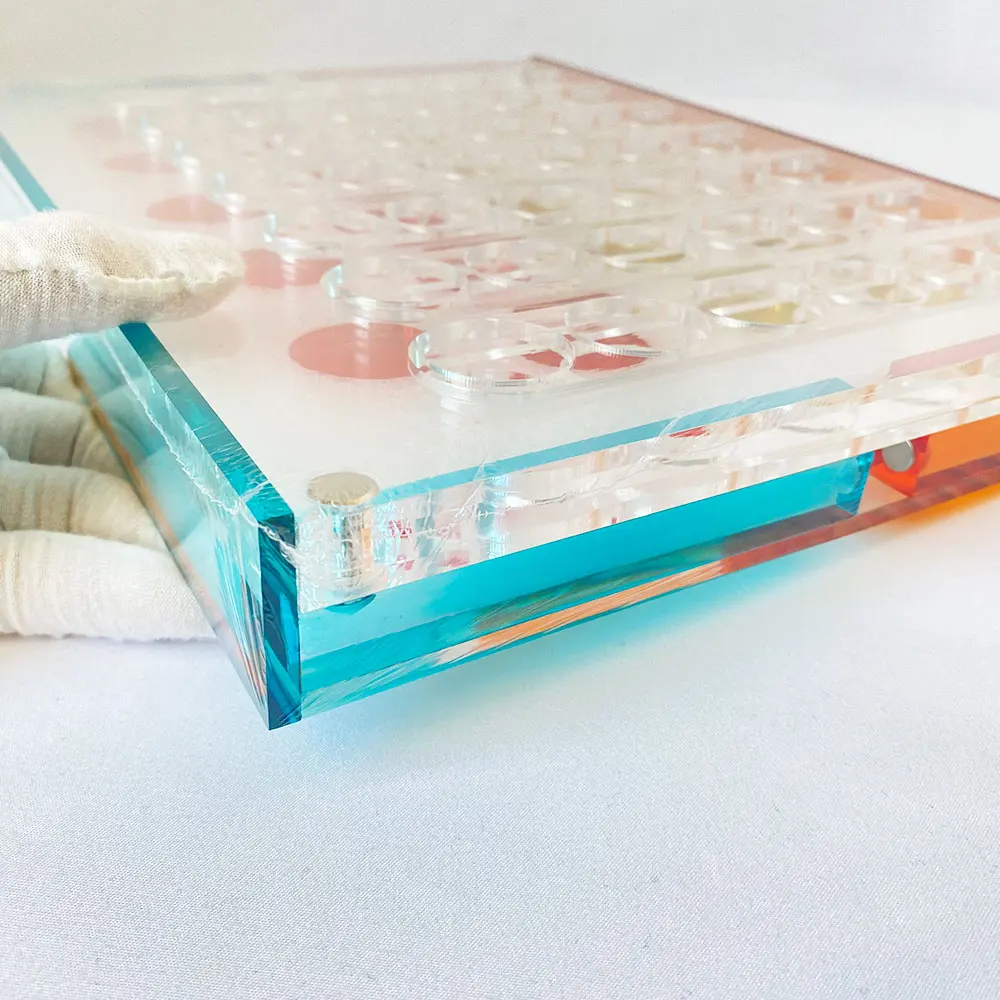 Пользовательский дизайн акриловая настольная игра различные цвета Lucite 4 in a Row