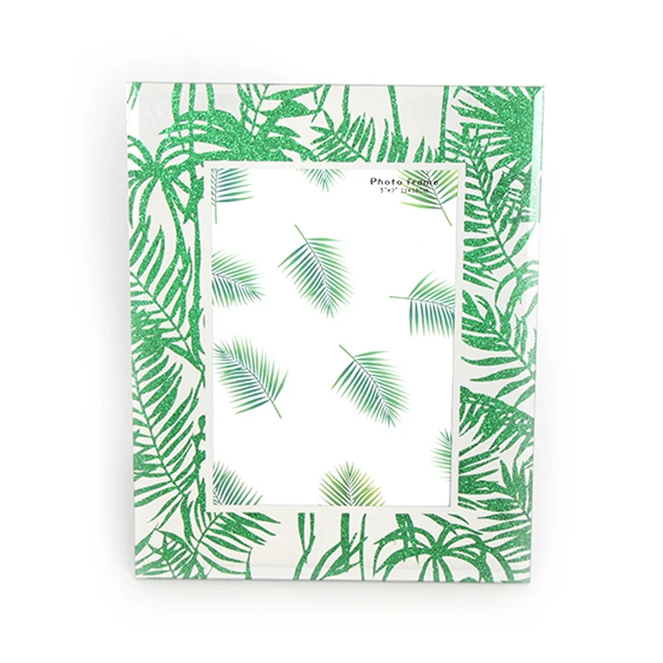 New Festival Home Decor Gift Large Tree Ornaments Photo Frame with Whit Glass and Crystal