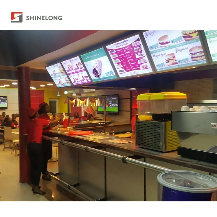 Fast Food Restaurant Equipment Counter Service Quick Service Restaurant Fast Food Kitchen Design and Equipment