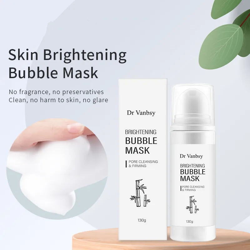 Wholesale Private Label  Face Care Products Deep Cleansing Moisturizing Bubble Clay Mask Customized logo