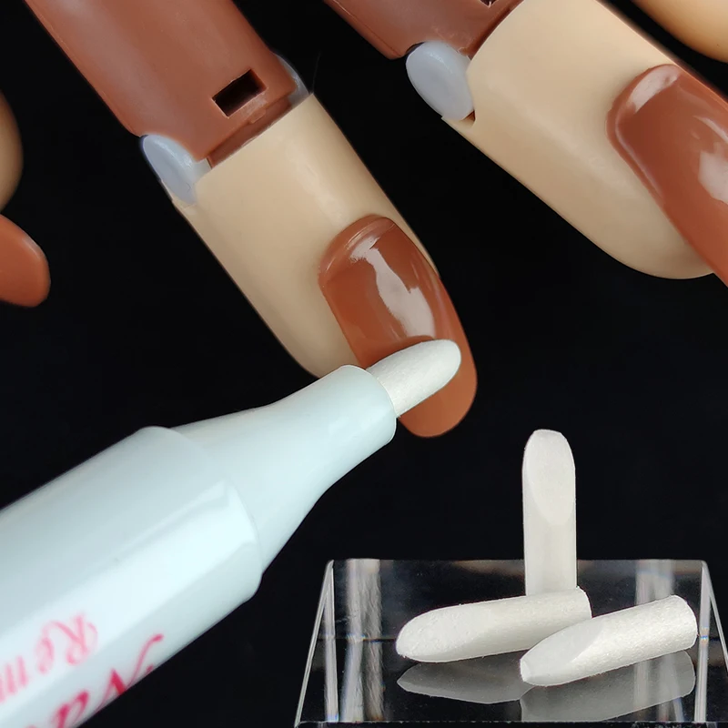 High Quality Paint Plastic Edge Mistakes Erase Tips Oil Manicure Finger Art Polish Corrector Tool Gel Cleaner Nail Remover Pen