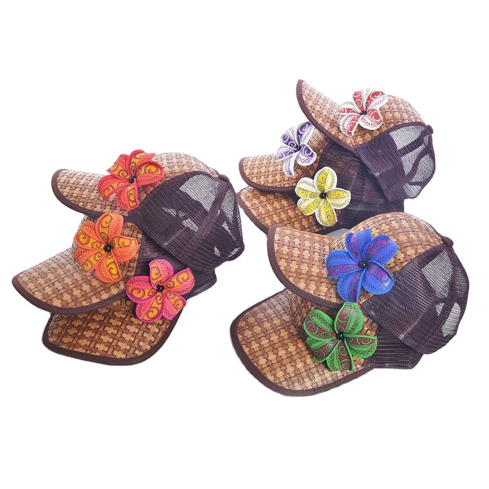 High Quality  Foam Tiare Flower Handmade Custom Trucker Hat for Baseball Cricket Outdoor Sports