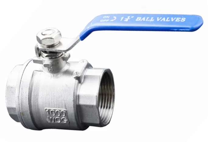 Stainless steel valve 1/2 male to 1/2 female Heavy duty handle with blue vinyl insulation 2 pc ball valve