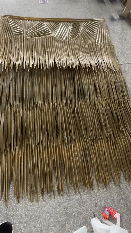 Custom Fireproof Waterproof Fabricated Hdpe Umbrella Cover Synthetic Thatch