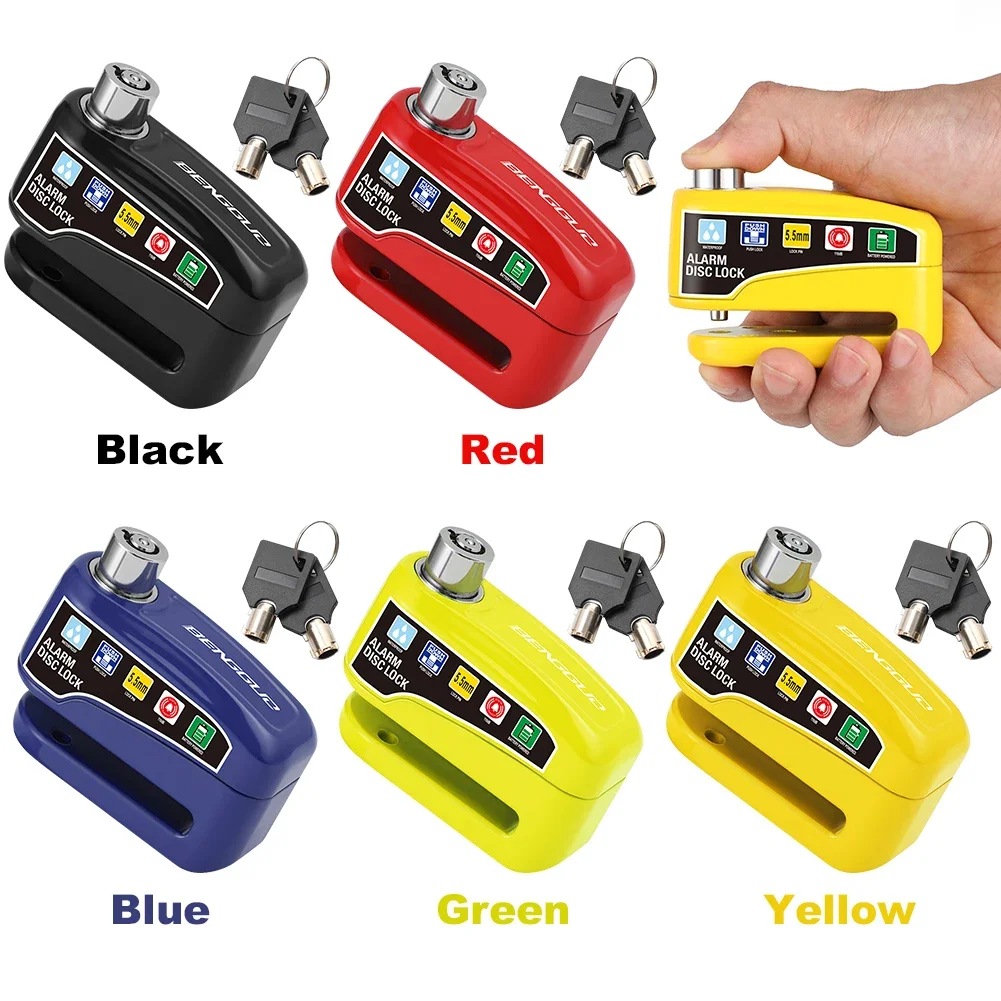 Anti-theft Portable Mountain Bike Keyless Security Alarm Bicycle Lock Electric Scooter Lock Disc Brake Bicycle Lock