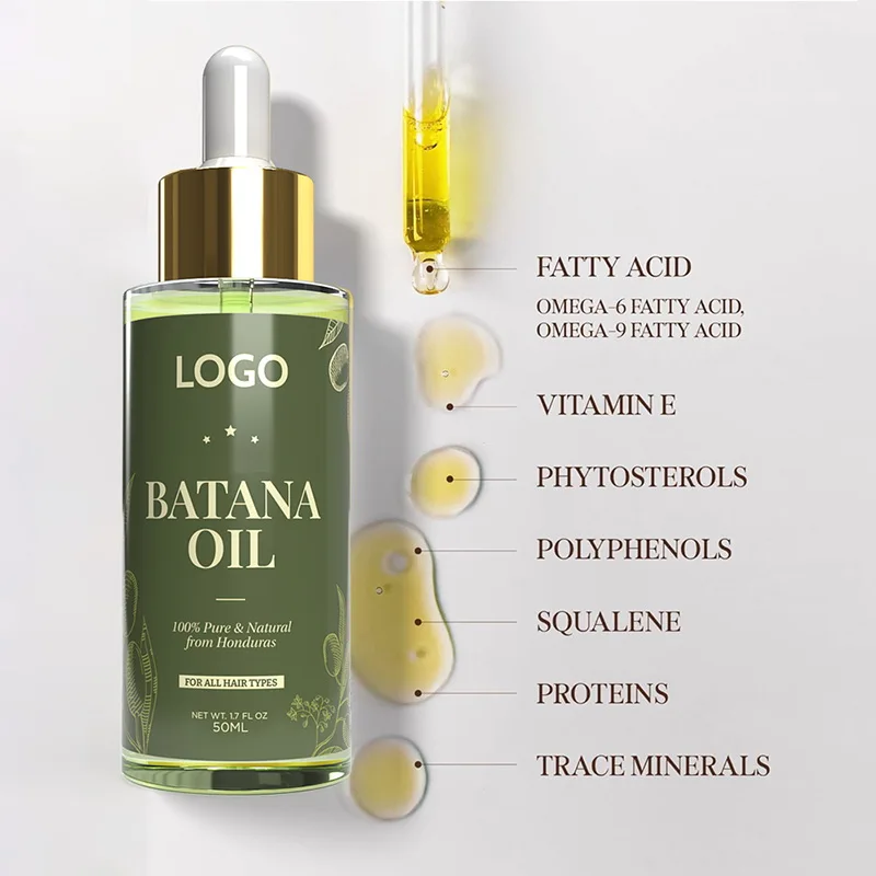 Private Label Batana Fruit Oil East African Secrets Black Women Organic Vitamin Hair Line Growth Oil