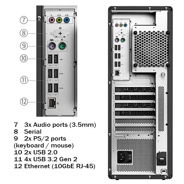 Lenovo Thinkstation P620 8G DDR4 ECC Memory 1T 1000W Power Workstation PC Computer