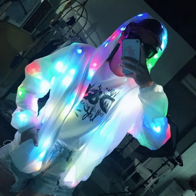Christmas colorful jacket concert LED lighting night costumes