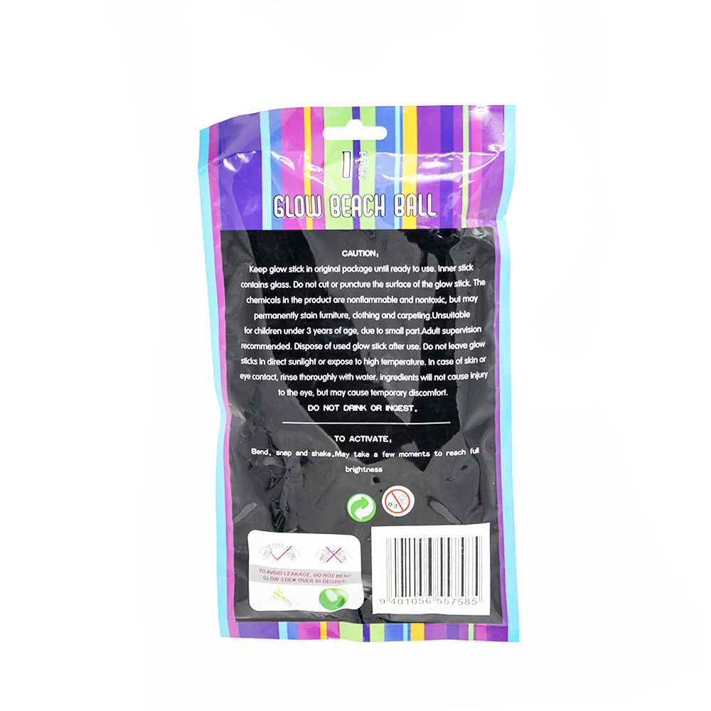 Hot sale high quality best selling Night Inflatable PVC Glow Beach Ball glow in the dark