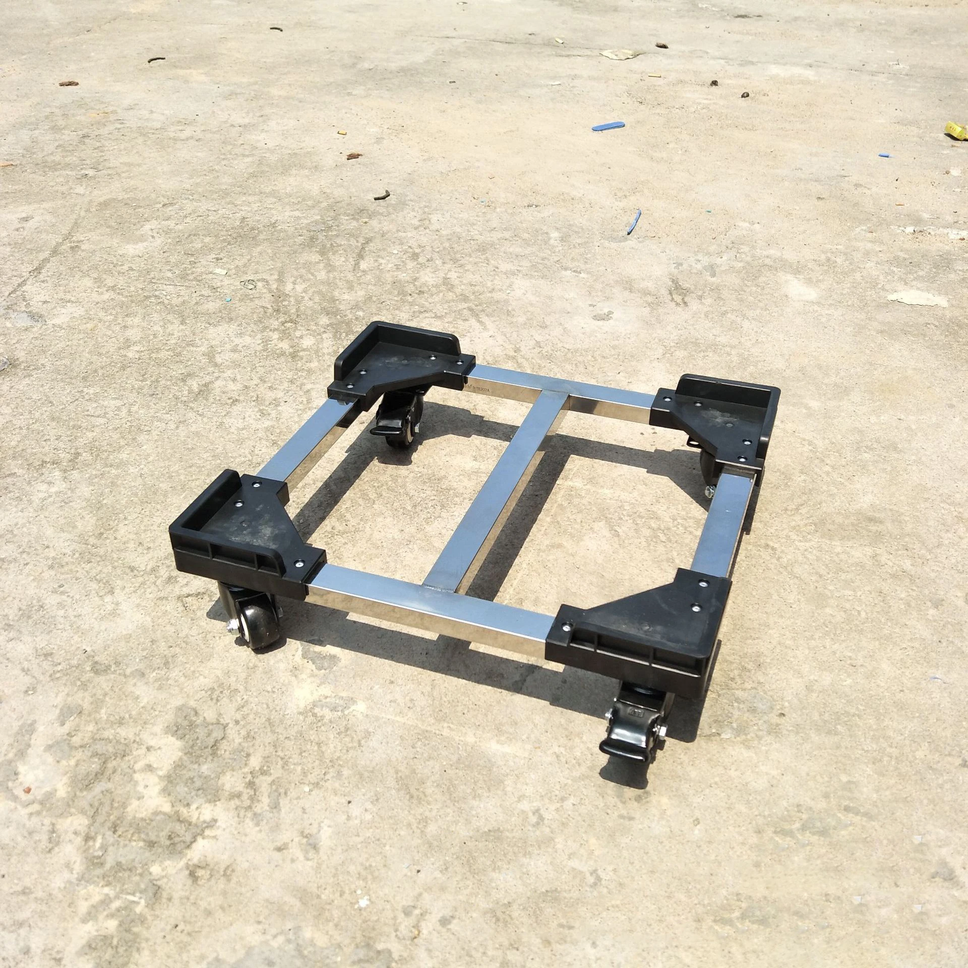 Customize detachable ESD stainless steel aluminum plastic moving crates box dolly for logistics turnover