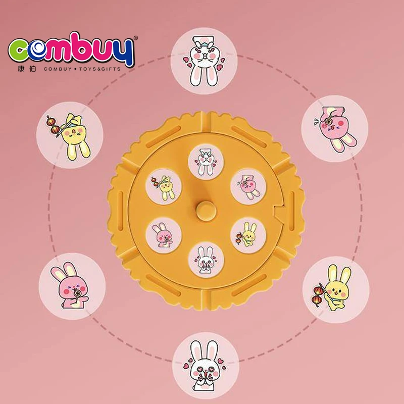 Dynamic projector chassis 360 rotating cute kids toy mini watch projection