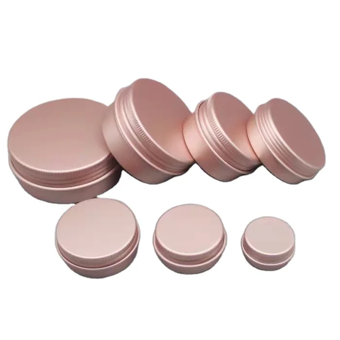 Empty  rose gold aluminum cosmetic container tin can for  Res-Q Ointment  5 g 10g 15g 20g 30g 60g 80g 100g