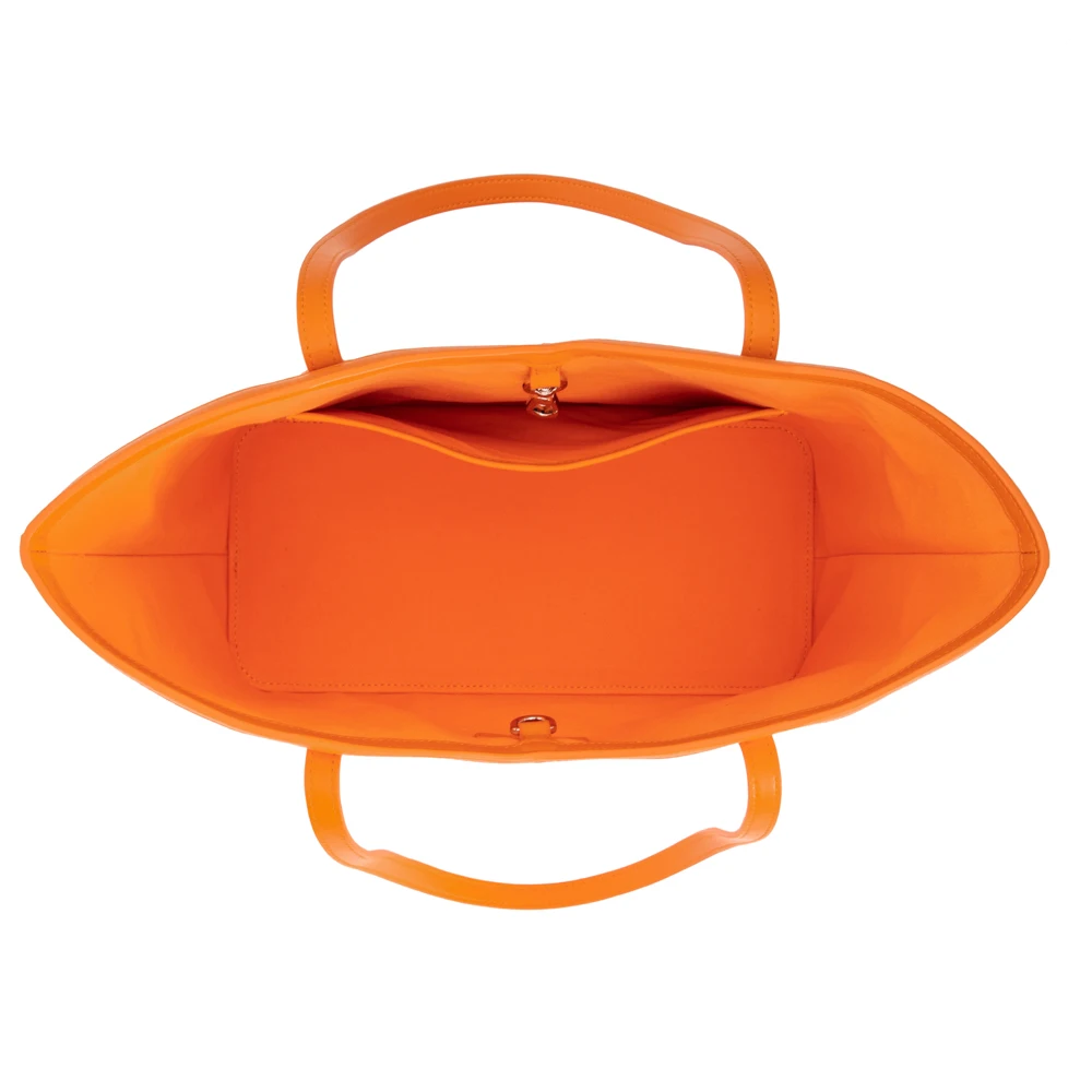 High Quality Custom Logo Luxury Tote Bags Leather Canvas Coated Printing Handbag for Women Large Shopping Bag Office Lady Purse