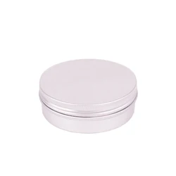 Wholesale aluminum cosmetic jars and pots for cosmetic packaging 30g Aluminum wax oil containers 15g 20g 25g 50g 100g