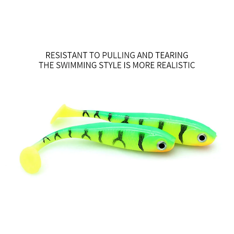 Luya bait wholesale wild fishing t-tail soft bait wholesale 7CM/2.1g lure Minnow Simulation bait