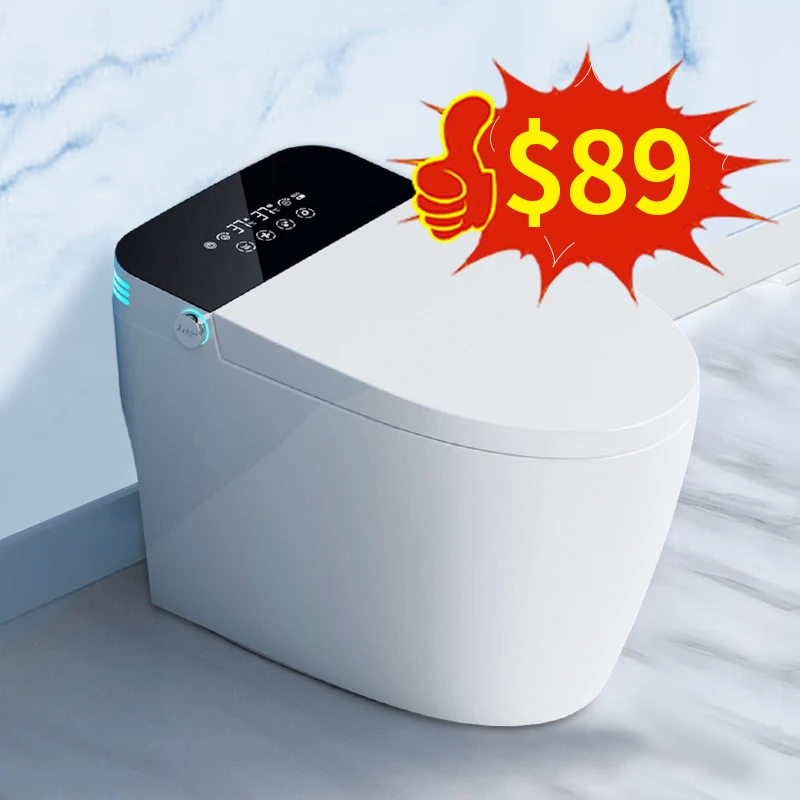 2024 Wholesale Elongated High Quality Automatic Bathroom Europe Floor Mounting Smart Intelligent Toilet