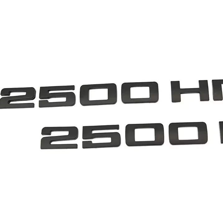 Customized Chrome ABS Car Exterior Accessories Car Emblem Badge 3D Decal Nameplate Car Logo Auto Parts Sticker For 2500HD