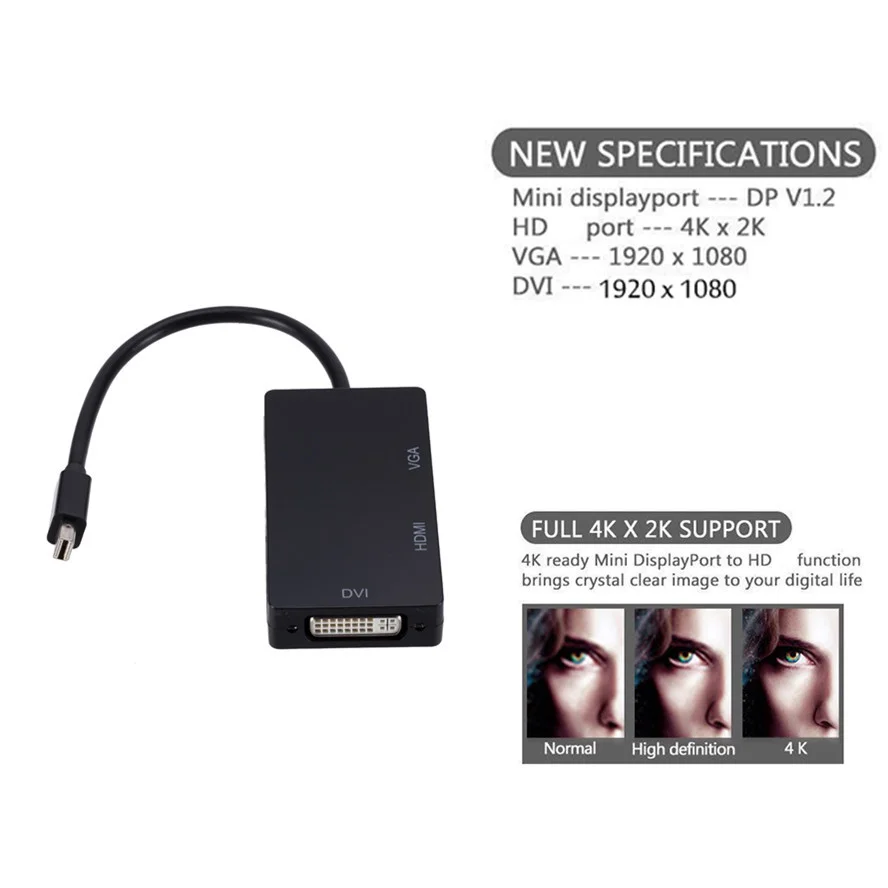 Заводская цена Лидер продаж адаптер Displayport-VGA диаметром 13 см переходник «штырь-гнездо» DP-VGA для проектора ТВ-плеера поддержка
