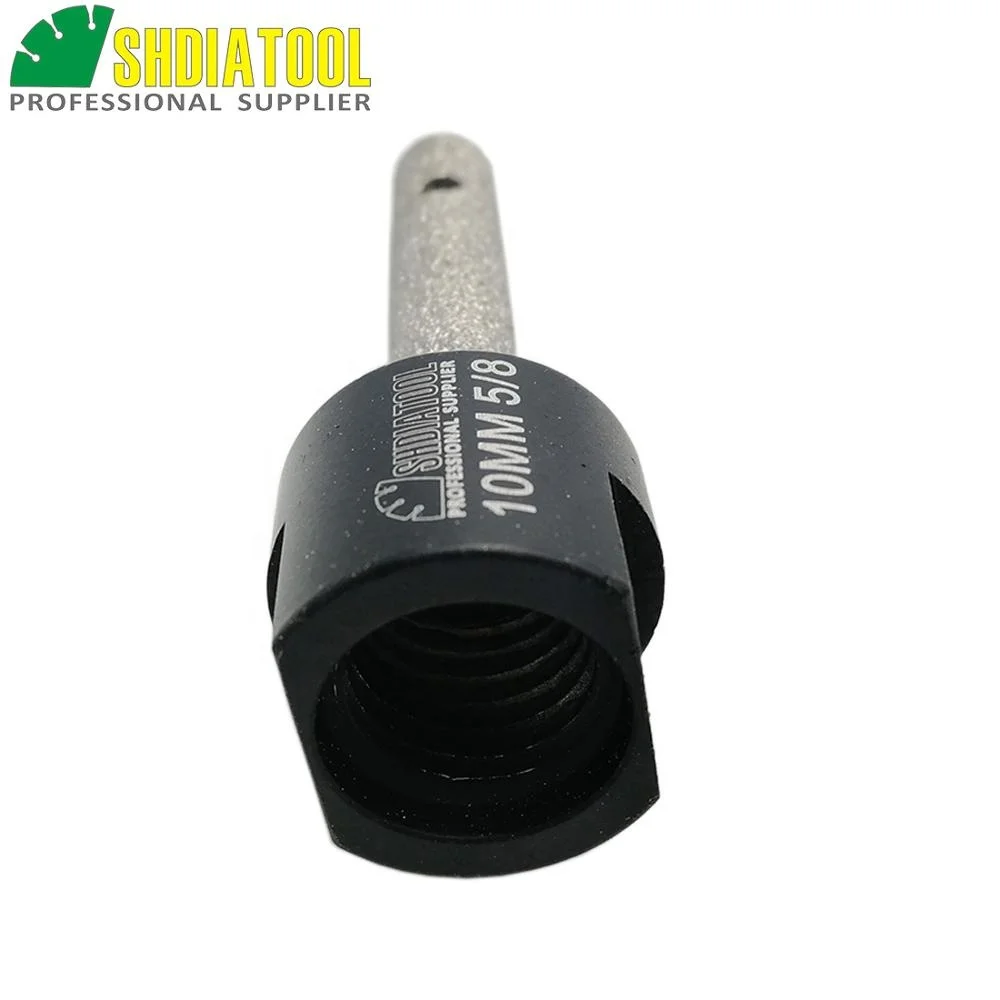 Вакуумные Паяные сверла алмазные наконечники для сверления и фрезерования керамический мрамор гранит 5/8-11