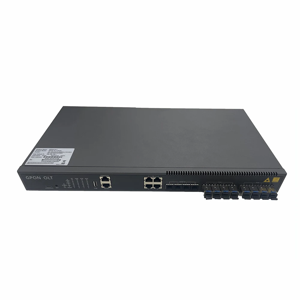 8 PON Port GPON OLT with 8pcs 20KM C++ GPON SFP Inside