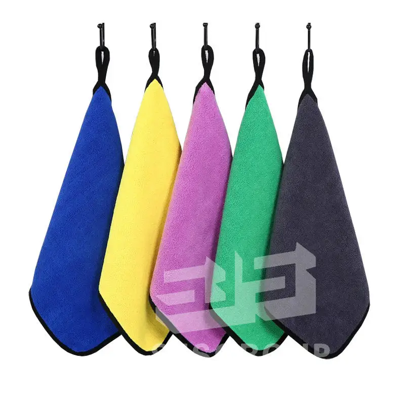 Double Side Coral Fleece Thickened 400gdm-800gsm custom microfiber towel cleaning towel microfiber car cleaning cloth