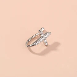 Hip hop Body piercing Copper Stud Horseshoe Rings Zircon C-shaped Nose ring Piercing Jewelry for Women