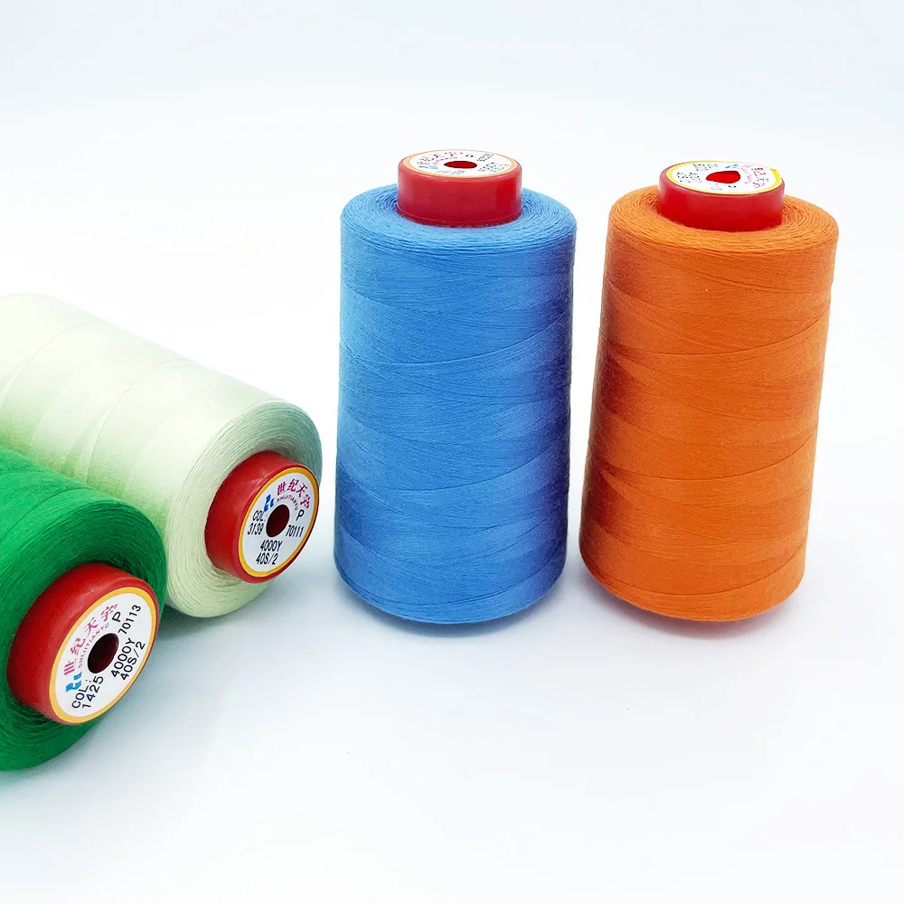 Supplier Black Yarn Industrial High-Strength In Bulk Embroidery Jeans Shoes High Quality Tenacity Sewing Thread