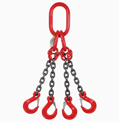 TIANMA Alloy Steel G80 50t Lifting Chain Link Computerized Horizontal Sling with Lashing Link 50t Lifting Capacity