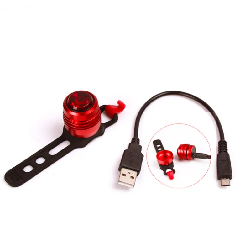 Ruby Diamond Bicycle Led Lights Safety Tail Signal Rear Bike Light Usb Rechargeable