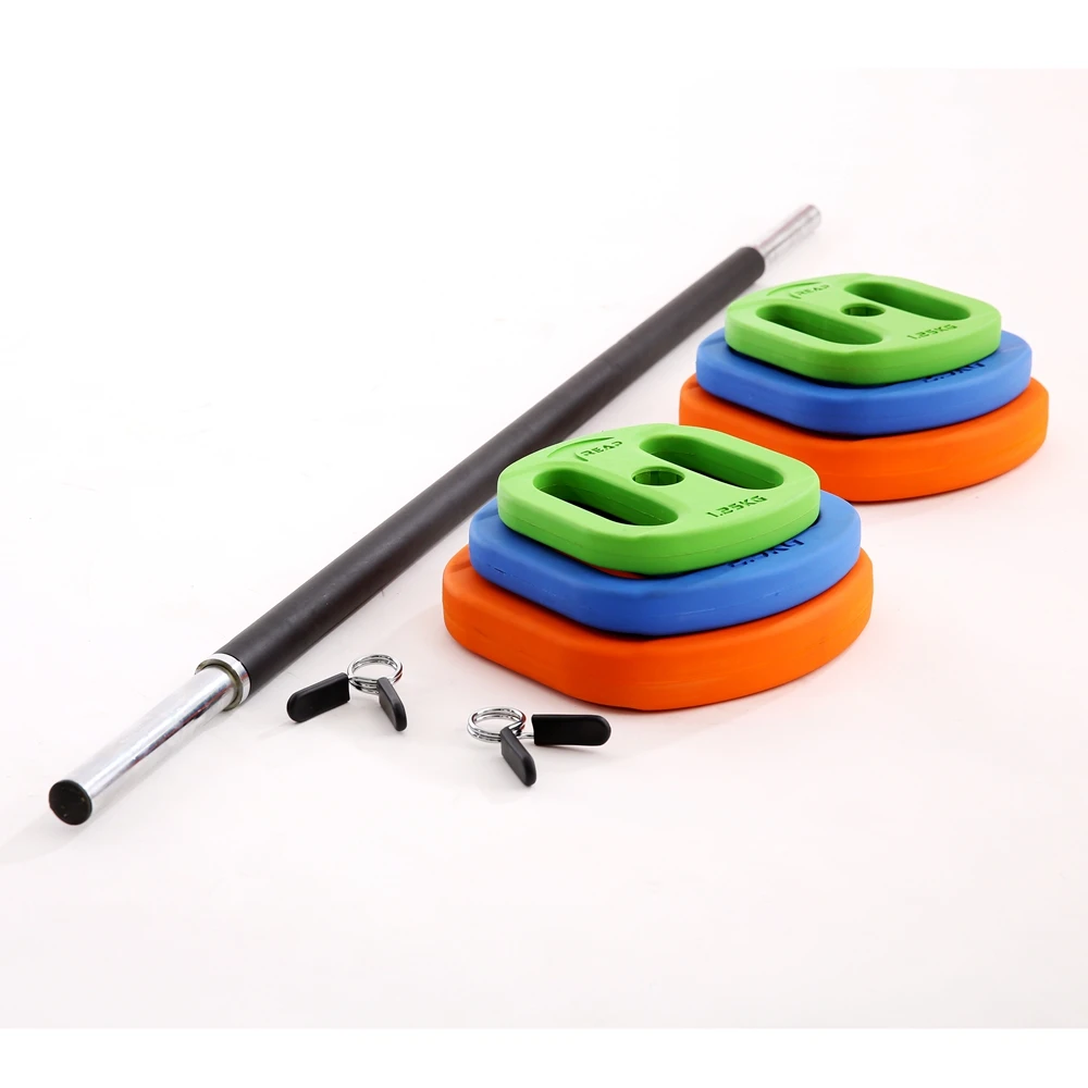 Reapbarbell Hot-selling pe box packing standard gym equipment cement dumbbell set