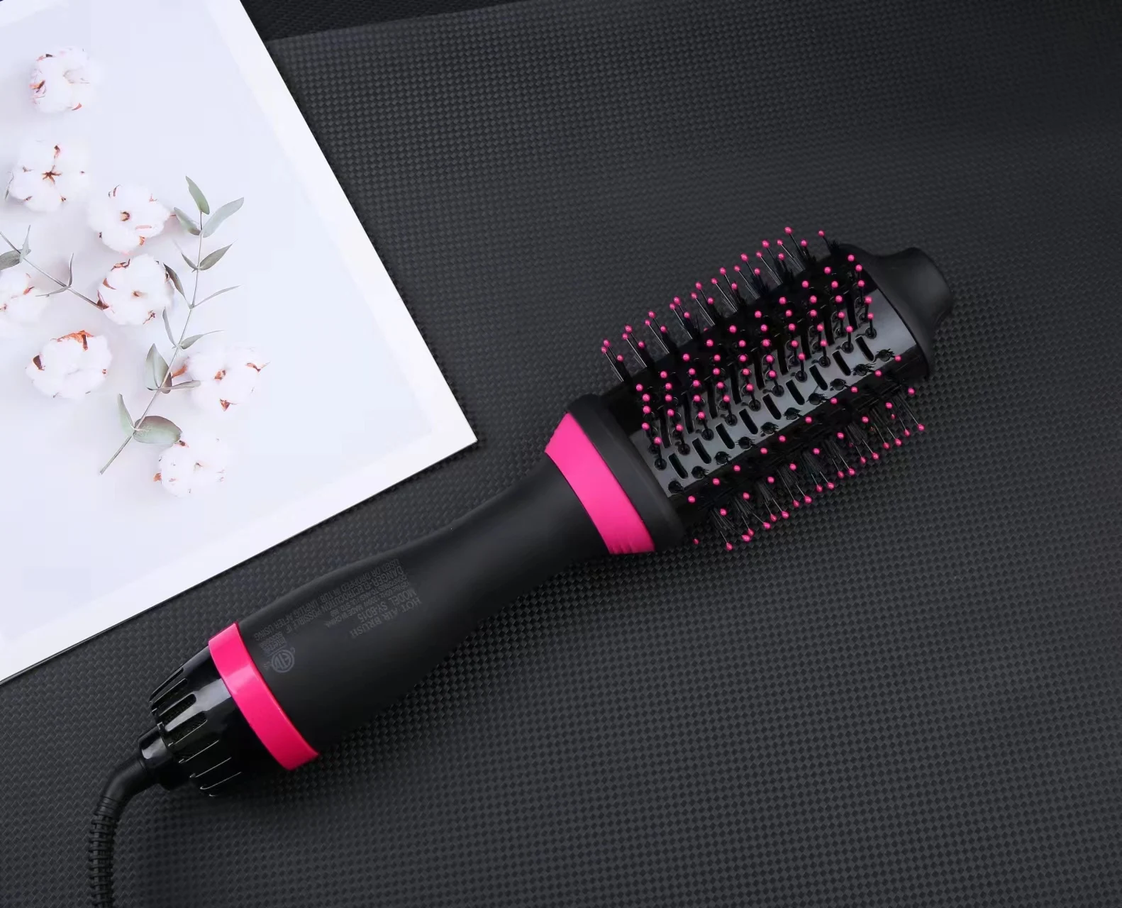 Care Negative Ion Heated Rollers Curlers Hair Straightener Brush With Clips Balance Curler
