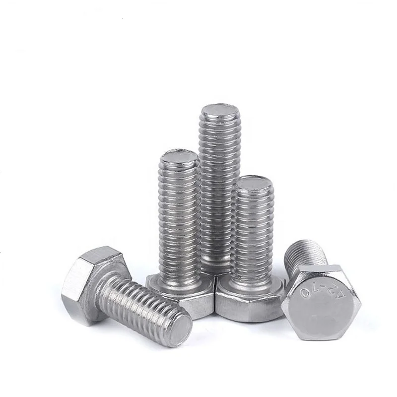 AISI 304 DIN931 M8X200 hex head screw