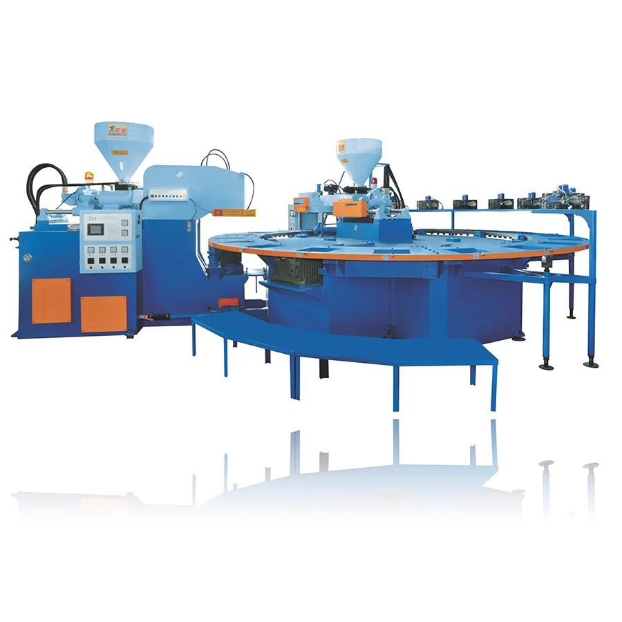 TPU PVC TPR PLC Control Full Automatic Two-Color Air Blowing Injection Molding Machine