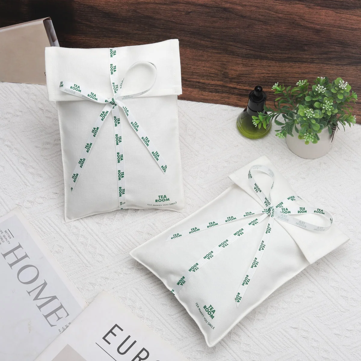 Custom Logo Printing Wholesale Cotton Envelope Pouch Natural Reusable Gift Baby Clothing Shirt Packaging Muslin Dust Bag