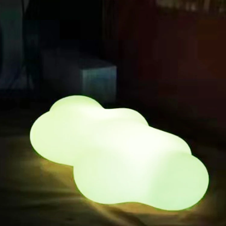 Courtyard Landscape Lights Luminous Cloud RGB Color Change Night Lamp Square Beauty Display Cloud Seat Bar Lamps