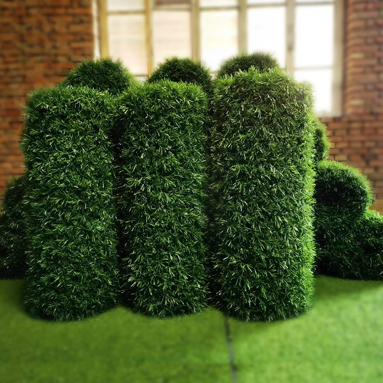 Privacy Green Wall Synthetic Simulation Pine Needle Roll Artificial Grass Fence Grass Wire Fence