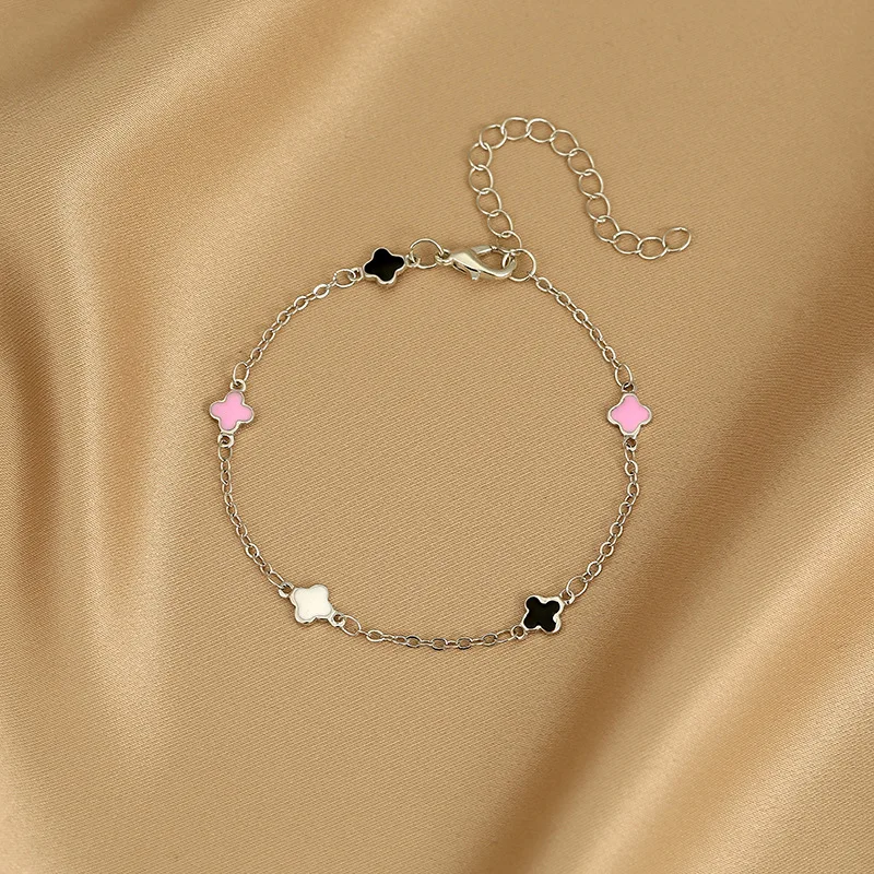 Изысканный красочный браслет в форме сердца для женщин очаровательные корейские Кристальные циркониевые металлические цепочки браслеты и вечеринок ювелирные изделия на день рождения подарок