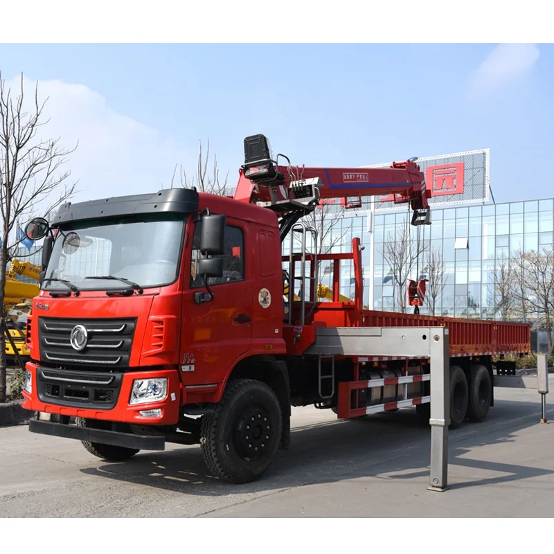 Ready Stock 14 Ton Truck Crane Hydraulic Arm Truck Mounted Crane Color Customization