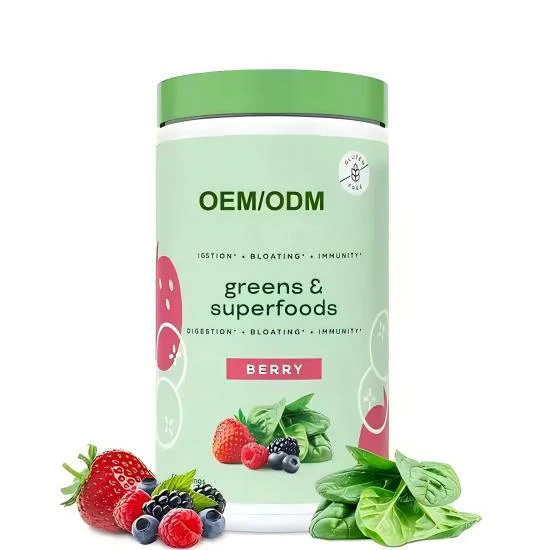 OEM ODM зелень порошок суперпродукты пробиотики и пищеварительные ферменты