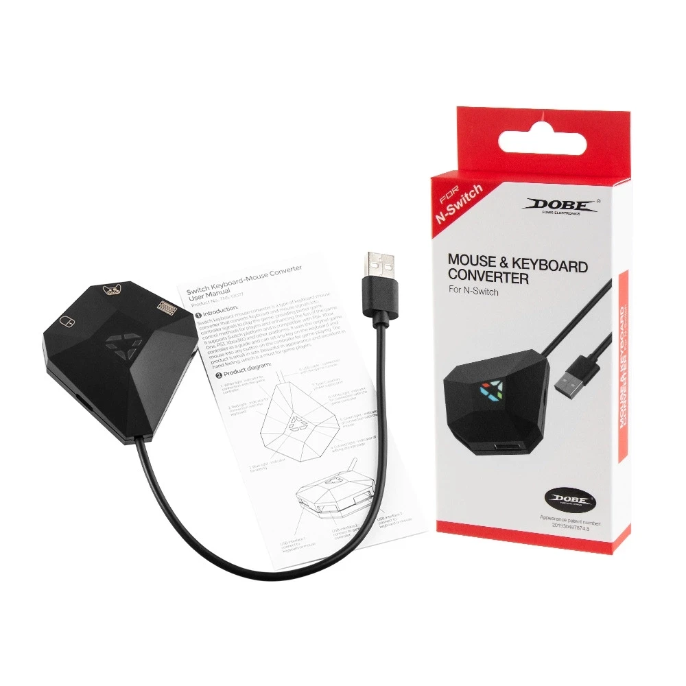 TNS-19077 мини 3 интерфейса USB адаптер конвертер для мыши и клавиатуры адаптера Nintendo Switch/PS4/PS3/XBOX один/360 консоли