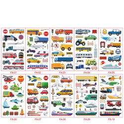PAFU Birthday Party Favor Supplies Bag Filler Vehicles Truck Car Temporary Tattoos for kids 10 counts