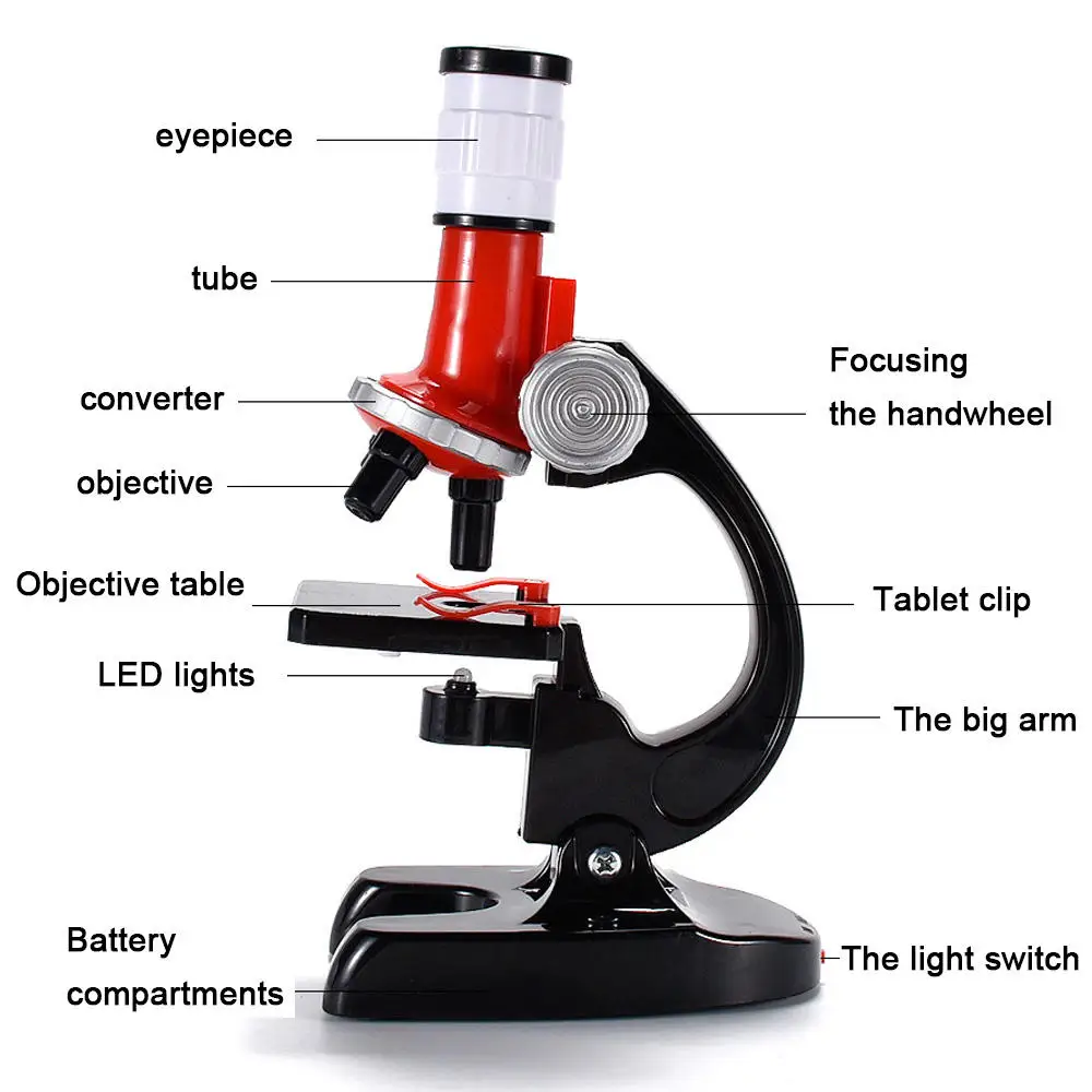 Zhorya Stock children educational toys science experiment equipment student kids optical microscope